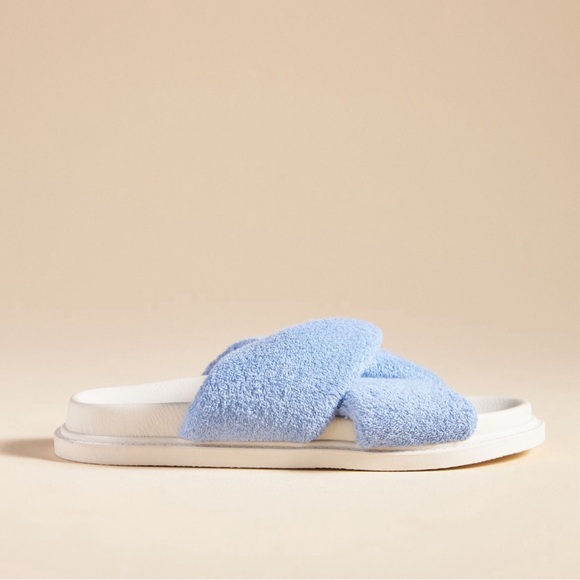 Anthropologie Maeve Terry Slide Sandals size 10 summer minimalist preppy - Picture 3 of 7